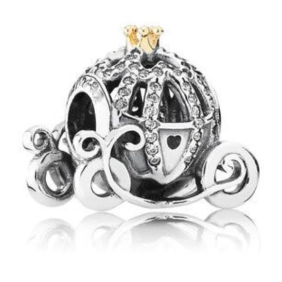 Disney Jewelry - Sterling Silver Disney Cinderella's Pumpkin Coach Charm
